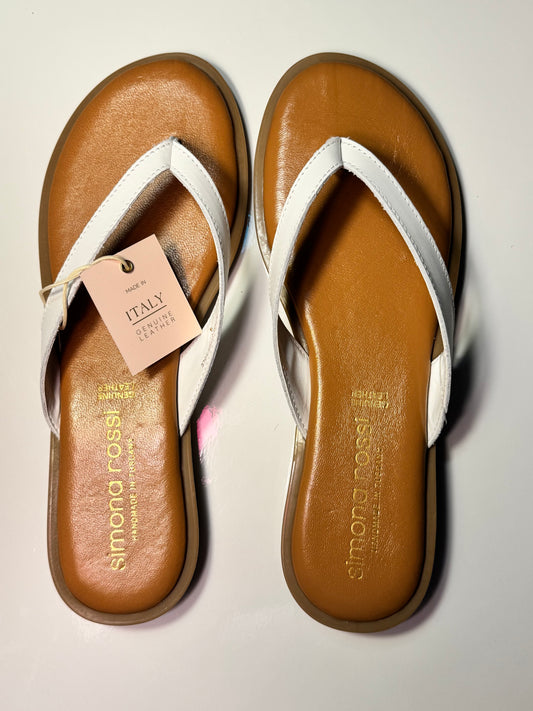 NEW!!  Women Leather Flip-Flop Size 9
