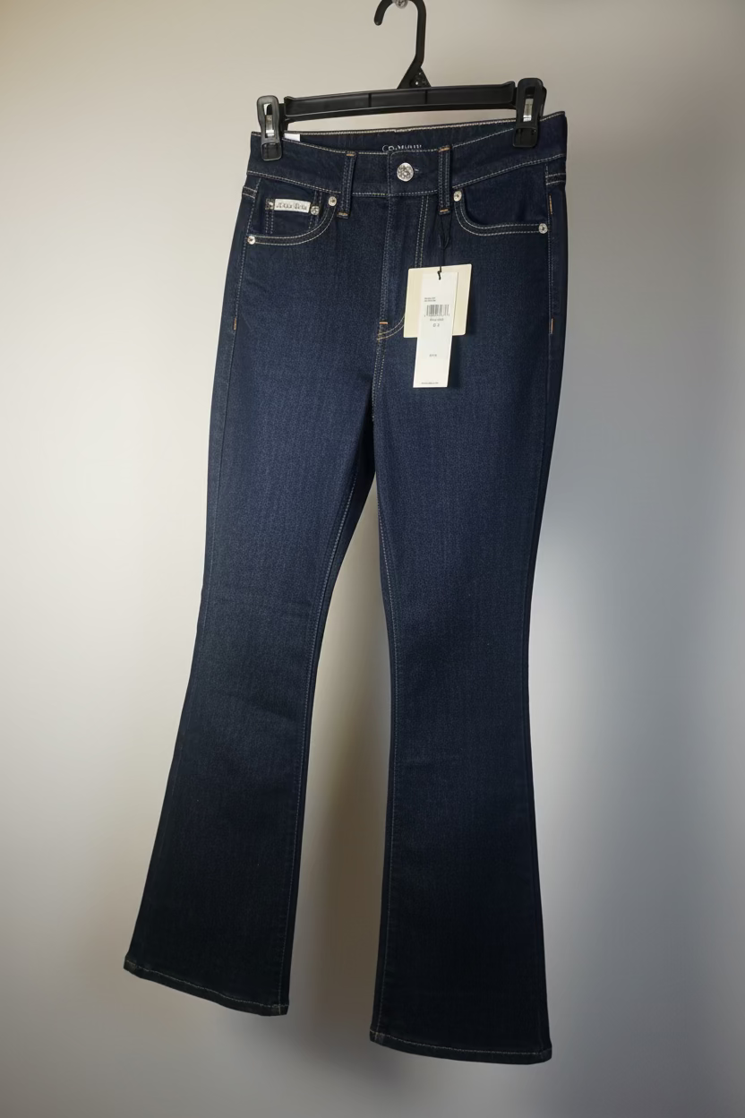NEW!! Calvin Klein Women  High- Rise Flare Jeans  Size 26x32R