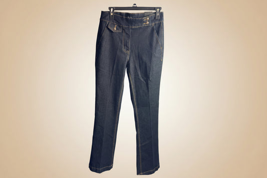 NEW!! Nicole Miller Women  Dark Blue Denin Jeans  Size (6)