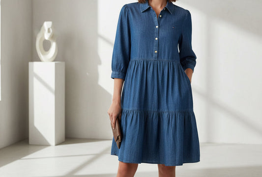 NEW!! Tommy Hilfiger Women Jeans Dress  size (6)