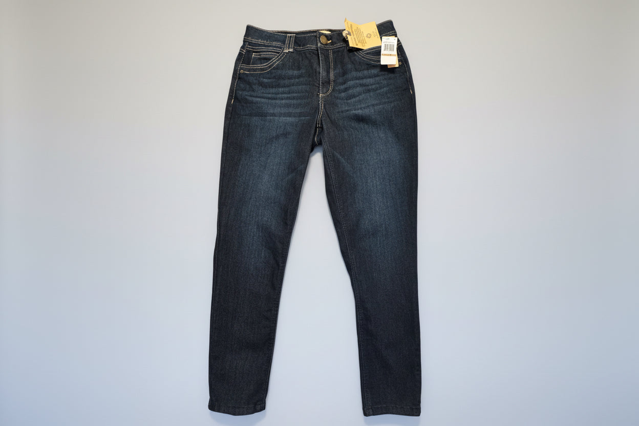 NEW!! Authentic Women Mid Rise Ankle Length Jeans Size (12)