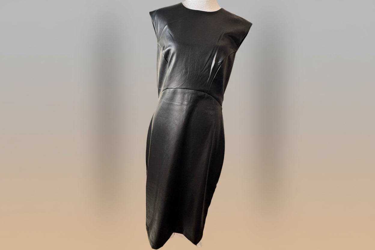 NEW!! Express Women Leather Flaux Dress (S)