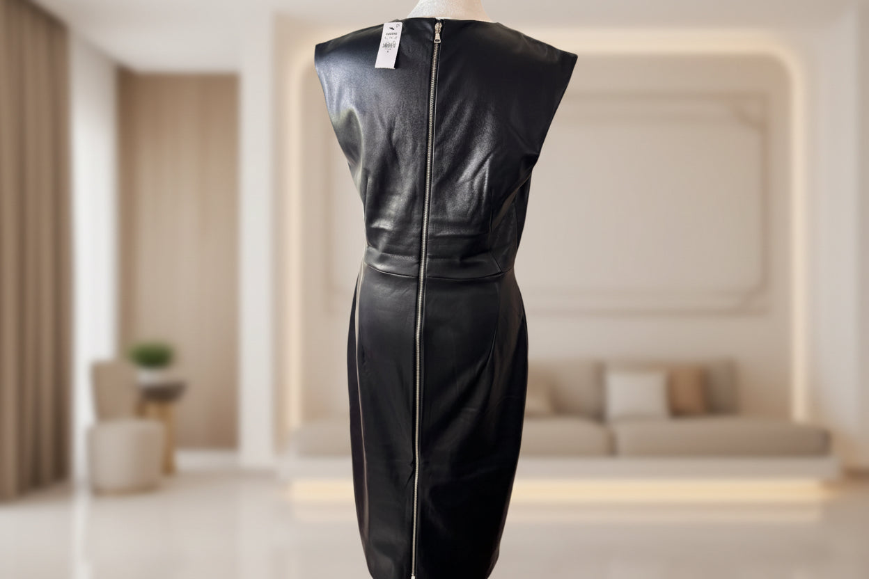 NEW!! Express Women Leather Flaux Dress (S)