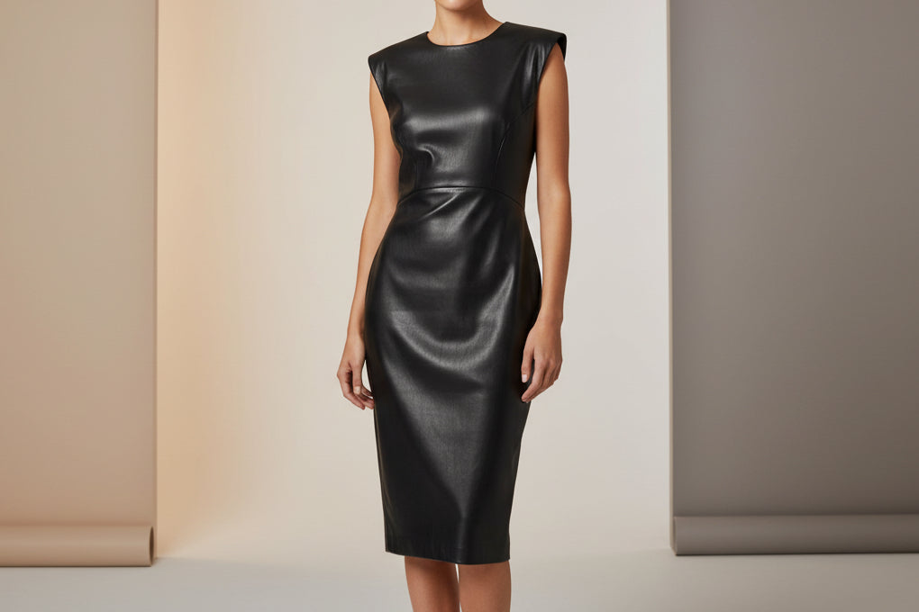 NEW!! Express Women Leather Flaux Dress (S)